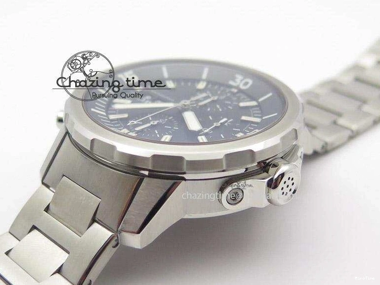 MIROTIME 0504 Classic Aquatimer Chrono IW376803 V6F 1:1 Best Edition Black Dial On SS Bracelet A 7361